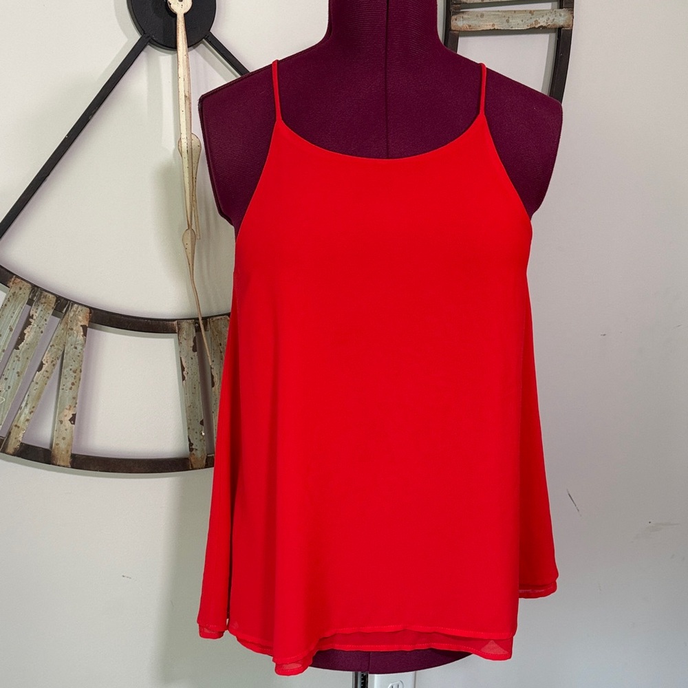 Adrienne Red Women's Spaghetti Strap Top
